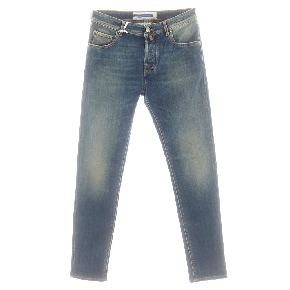 【新品】ヤコブコーエン JACOB COHEN BARNY ストレッチ デニムパンツ ジーンズ ダークブルー【サイズ34】【S/S/A/W】【状態ランクN】【メンズ】