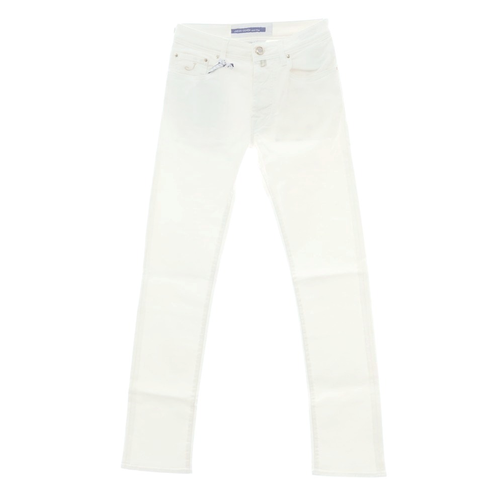 【新品】ヤコブコーエン JACOB COHEN BARD ストレッチ デニムパンツ ジーンズ ホワイト【サイズ28】【S/S/A/W】【状態ランクN】【メンズ】