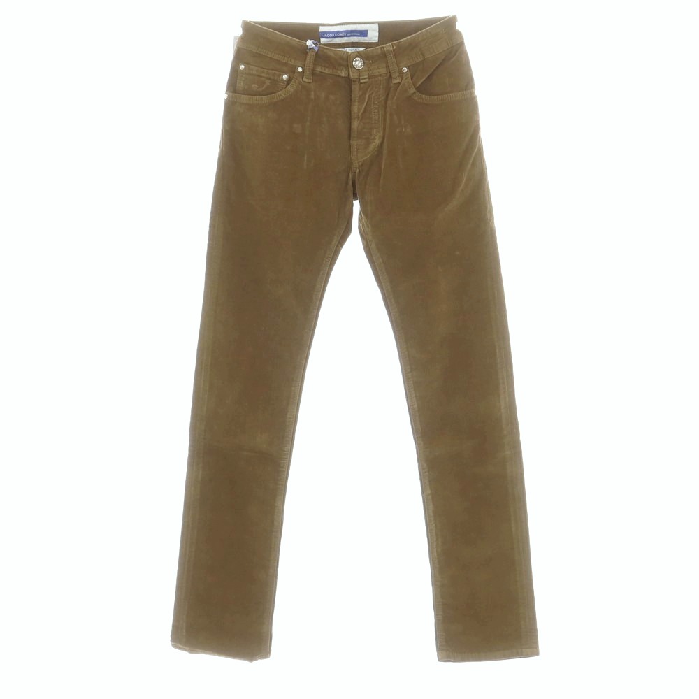 【新品】ヤコブコーエン JACOB COHEN NICK 伸ばすこと綿織物 細畝 コール天ズボン下 カーキ【大きさ29】【A/W】【物質の状態位置づけるN】【メンズ】[CPD]