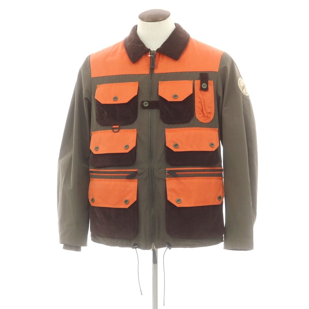 【中古】ハンティングワールド HUNTING WORLD ポリエステルコットン ハンティングジャケット オリーブxオレンジ【サイズL】【A/W】【状態ランクB】【メンズ】[BPD] 10,757円