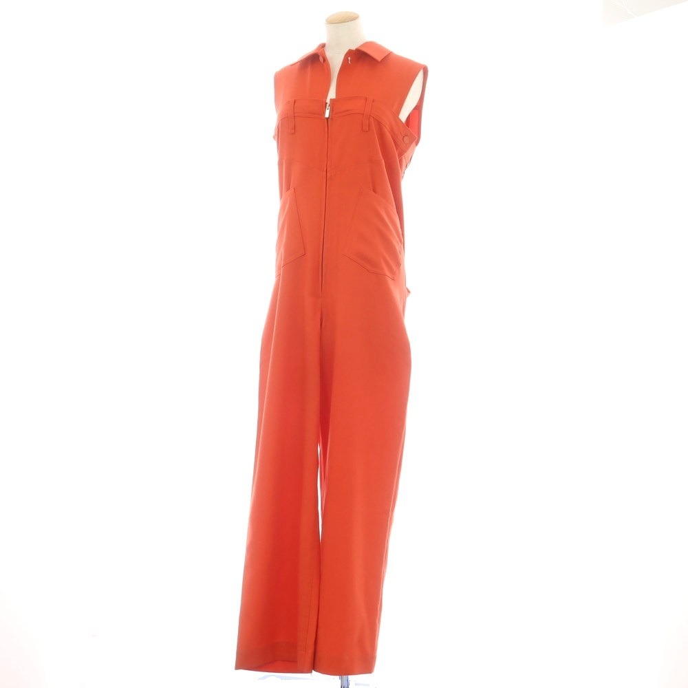 【中古】イッセイミヤケ ISSEY MIYAKE 2025年秋冬 オールインワン まっ黒いオレンジ色【大きさ書きあらわすなし（L位）】【A/W】【物質の状態位置づけるB】【レディース】[BPD]
