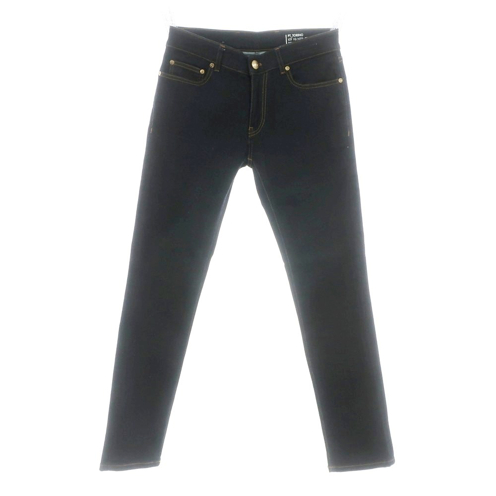 【SALE10%OFF/返品不可】【中古】ピーティートリノ デニム PT TORINO DENIM ROCK ストレッチ コットンポリエステル デニムパンツ ジーンズ ネイビー【サイズ29】【S/S/A/W】【状態ランクA】【メンズ】[BPD]｜リタリオリブロ