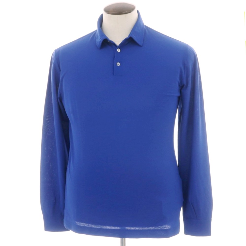 【SALE10%OFF/返品不可】【新品】ザノーネ ZANONE 内燃機関綿織物 長袖スポーツシャツ 青碧【大きさ50】【S/S/A/W】【物質の状態位置づけるN】【メンズ】[APD]