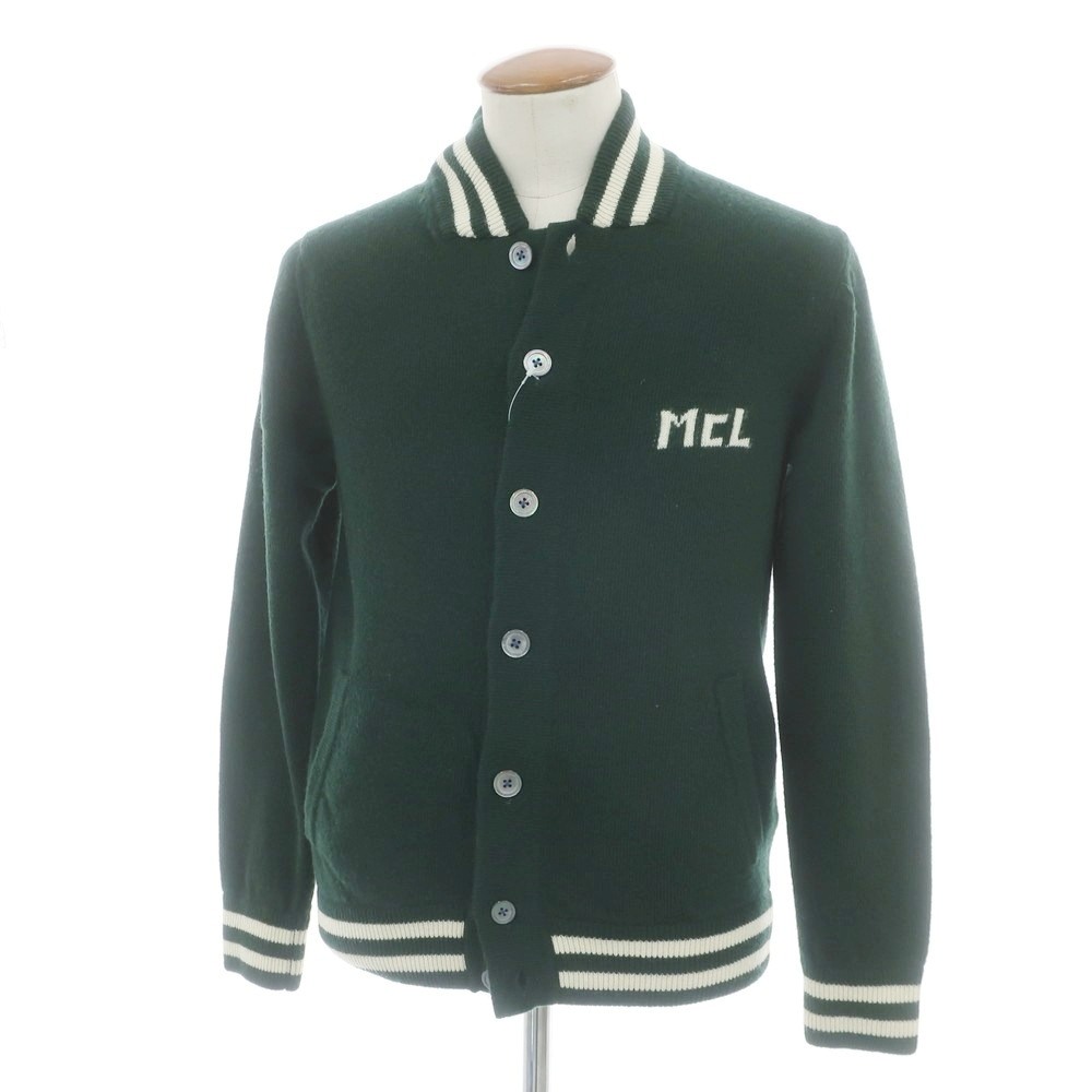 【中古】マクラーレン Mc Laren ウール ニットブルゾン ダークグリーン【サイズ46】【A/W】【状態ランクB】【メンズ】[APD]