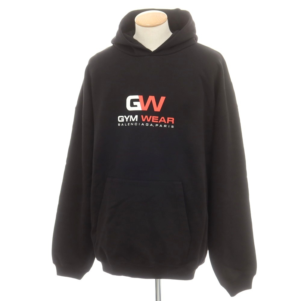 【SALE10%OFF/返品不可】【中古】バレンシアガ BALENCIAGA 綿織物 汗水 大層らしい大いさ ティーシャツ パーカー 黒いこと【大いさS】【S/S/A/W】【物質の状態序列付けるA】【メンズ】[APD]
