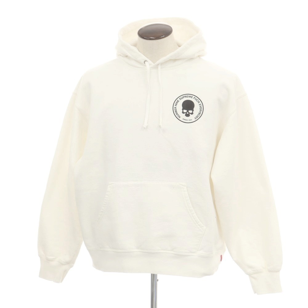 【SALE10%OFF/返品不可】【中古】シュプリーム Supreme × Number (N)ine 2025年秋冬 Hooded Sweatshirt パーカー 白いこと【大いさL】【A/W】【物質の状態序列付けるB】【メンズ】[APD]