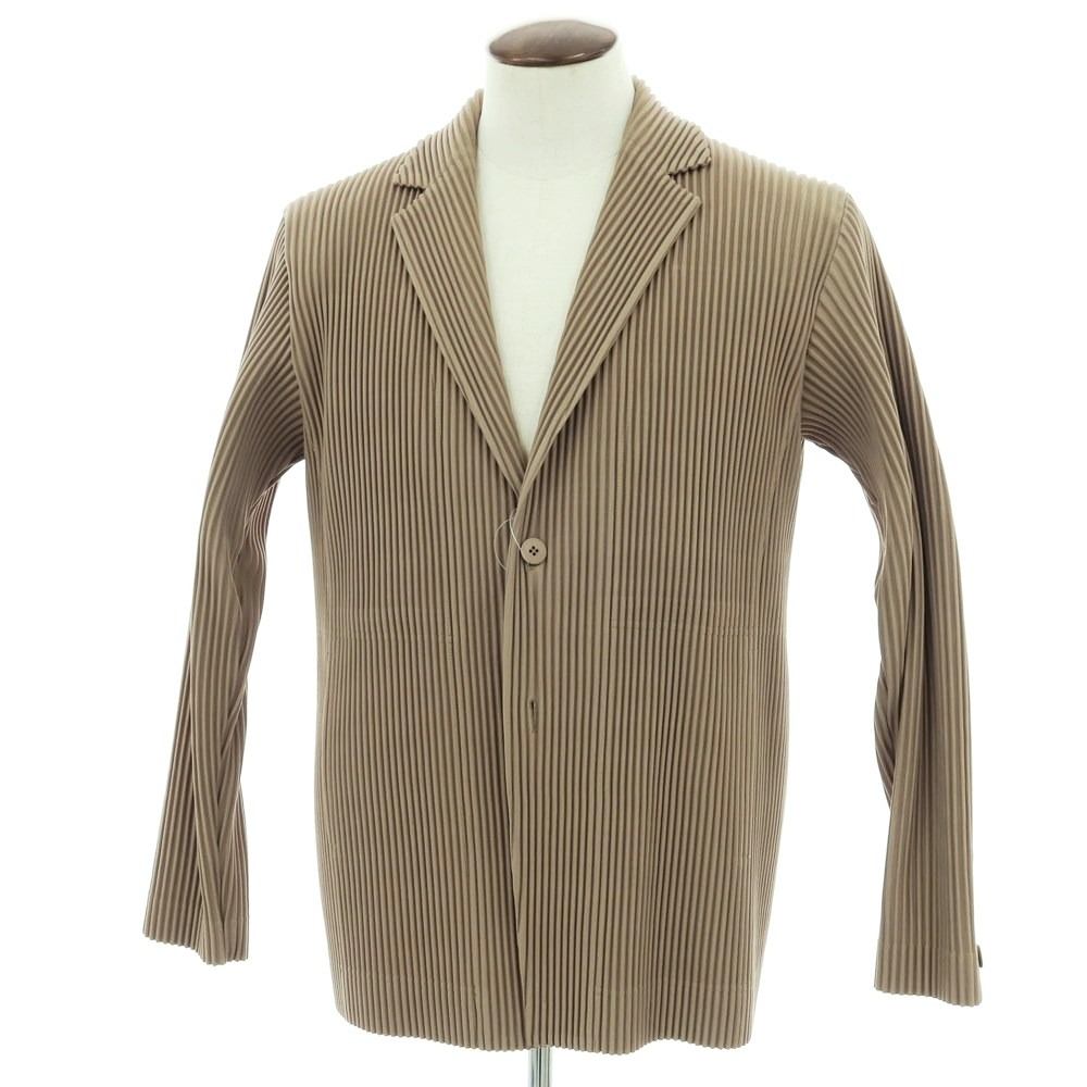【中古】オム プリッセ イッセイミヤケ HOMME PLISSE ISSEY MIYAKE 2025年秋冬 ポリエステル系 プリーツ 2B カジュアルジャケット カーキ【サイズ表記なし（L位）】【S/S/A/W】【状態ランクA】【メンズ】 31,103円