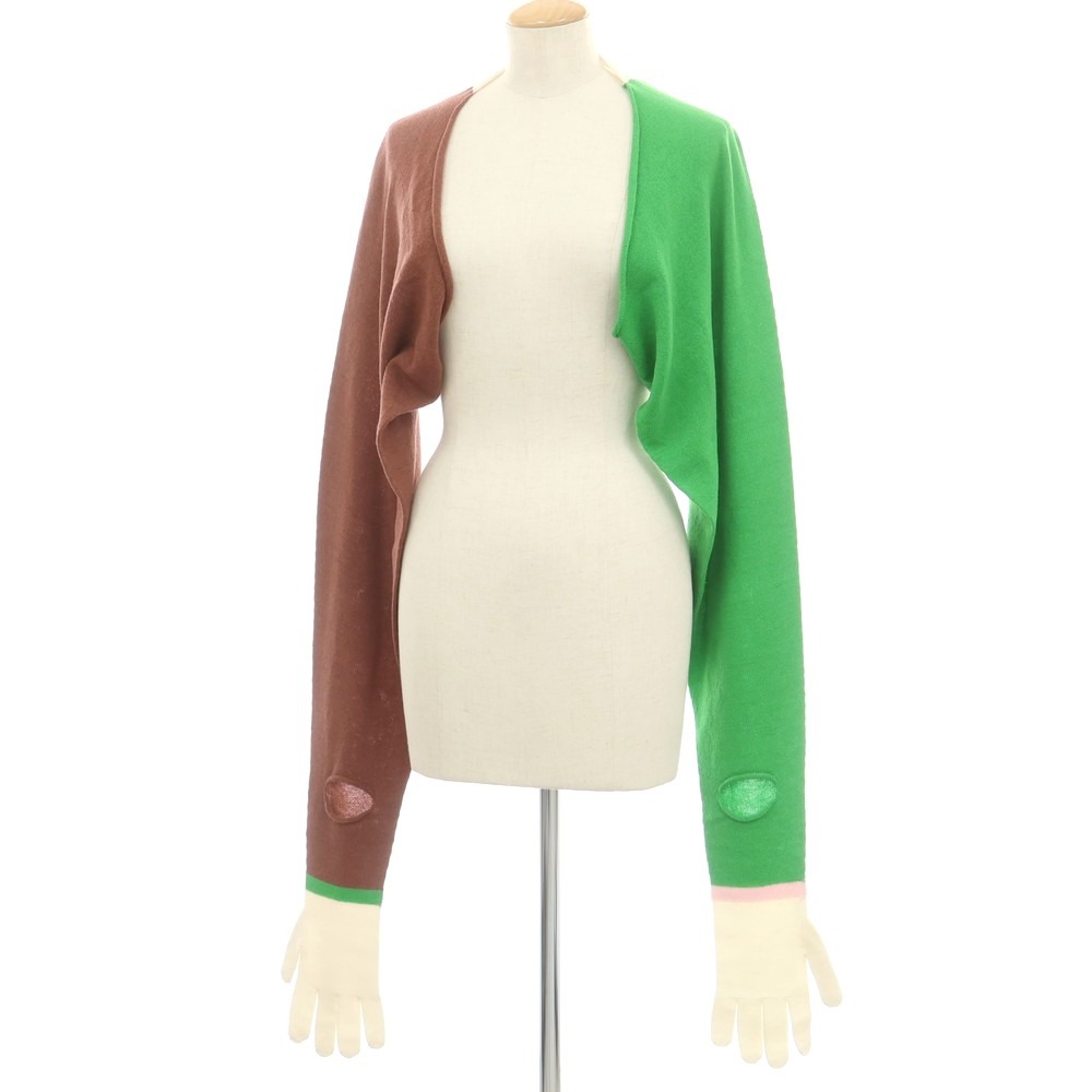 【SALE10%OFF/返品不可】【中古】イッセイミヤケ ISSEY MIYAKE 2025年秋冬 羊毛系 ボレロ ジレー 緑であることx赤銅色【大きさ書きあらわすなし（L位）】【A/W】【物質の状態序列付けるB】【レディース】[APD]