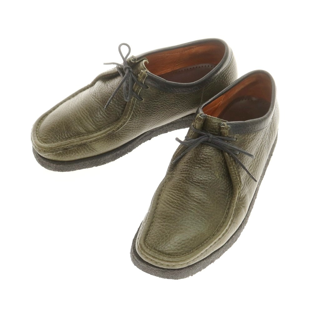 【中古】パドモア アンド ジョージバーンズ Padmore \u0026 Barnes チロリアンシューズ オリーブ【大きさ7】【S/S/A/W】【物質の状態序列付けるB】【メンズ】[APD]