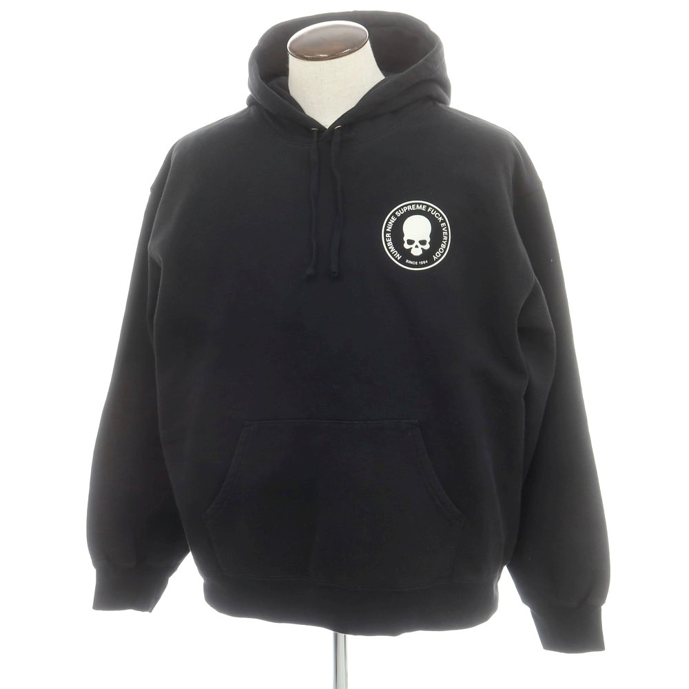 【SALE10%OFF/返品不可】【中古】シュプリーム Supreme × Number (N)ine 2025年秋冬 Hooded Sweatshirt パーカー 黒いこと【大いさXL】【A/W】【物質の状態序列付けるA】【メンズ】[APD]