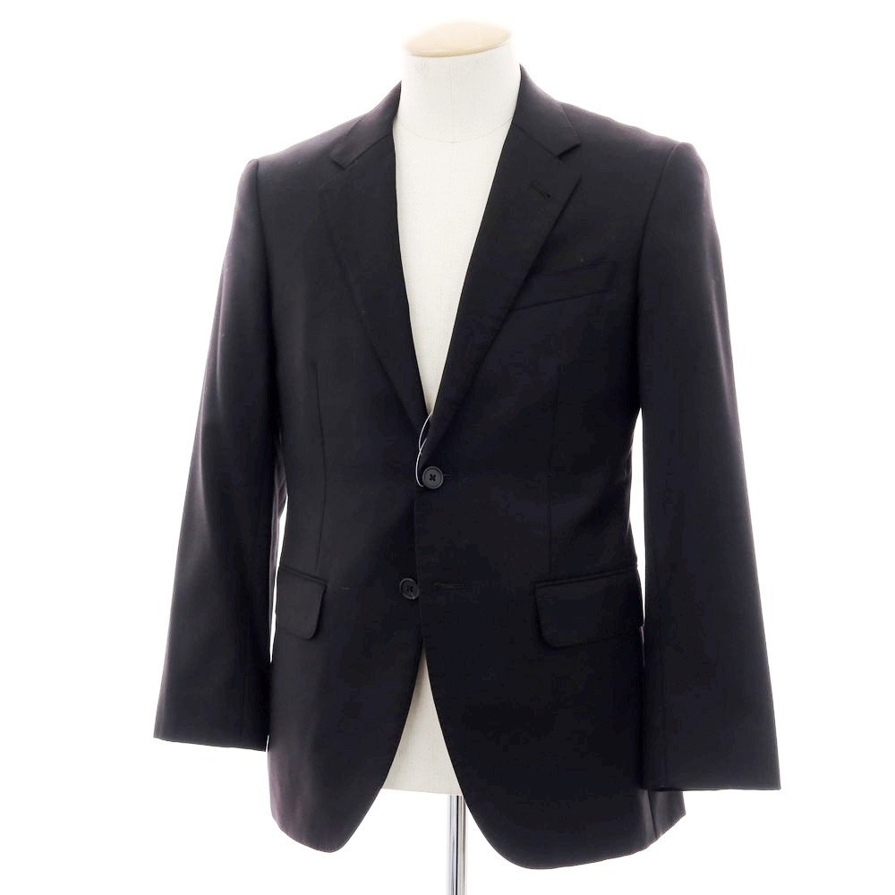 【中古】ポールスミス Paul Smith SUPER130’S ウール 2B テーラードジャケット ブラック【サイズS】【S/S/A/W】【状態ランクC】【メンズ】
