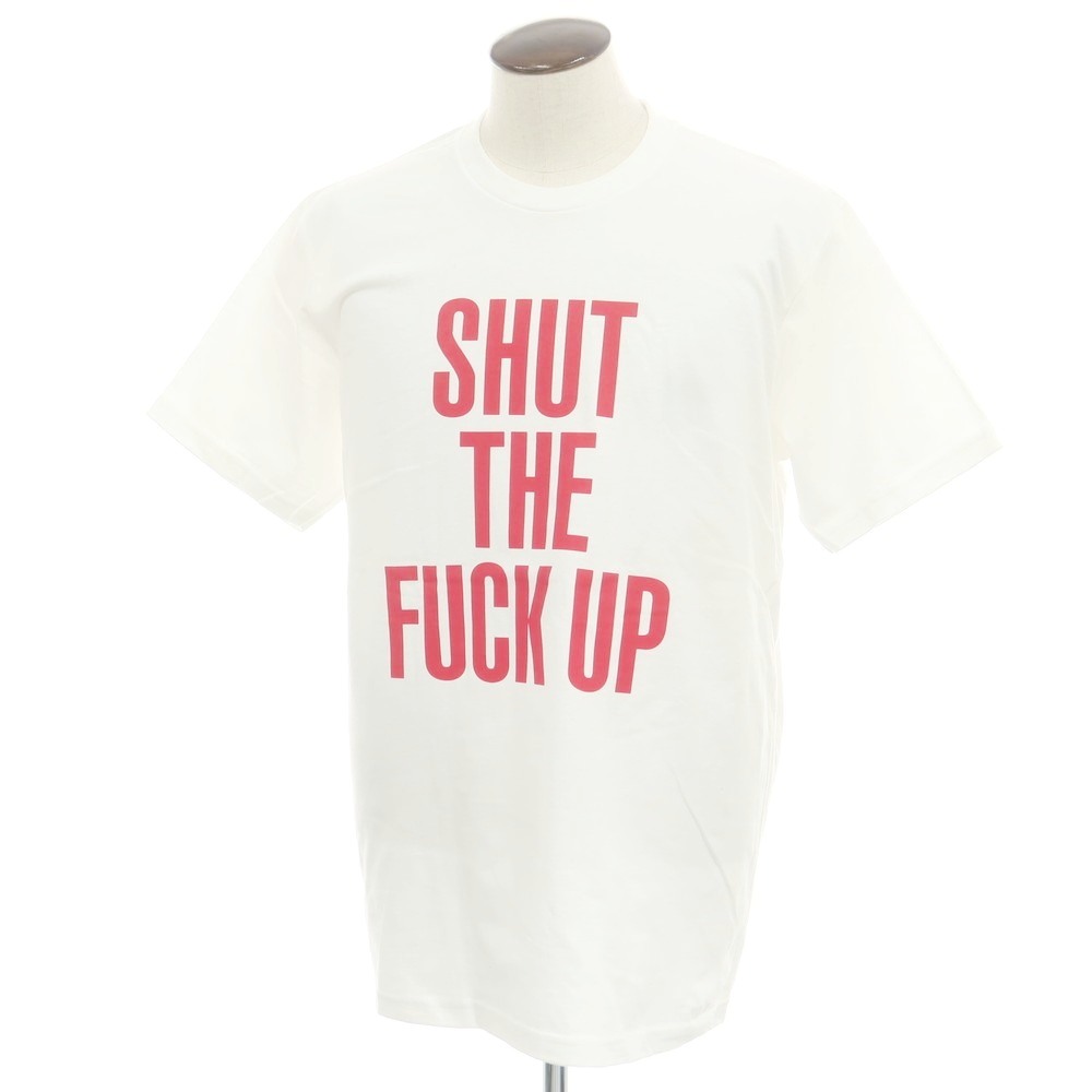 【SALE10%OFF/返品不可】【中古】シュプリーム Supreme × Number (N)ine 2025年秋冬 Shut Up Tee 綿織物 半袖Ｔシャツ 白いこと【大きさL】【S/S】【物質の状態位置づけるA】【メンズ】[BPD]