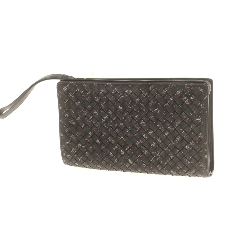 【中古】ボッテガヴェネタ BOTTEGAVENETA イントレチャート なめし革 二番目御徒面子 黒いこと【WxH14xD3】【S/S/A/W】【物質の状態位置づけるB】【メンズ】[APD]