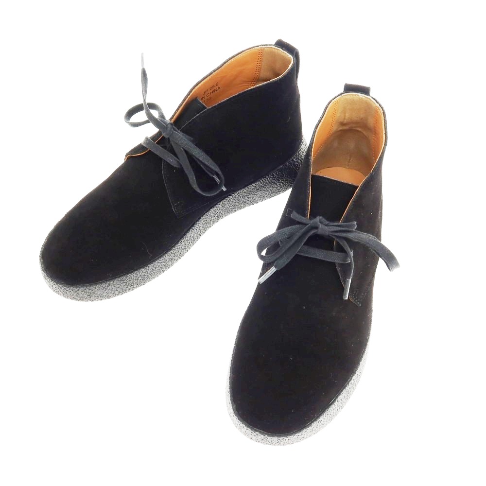【中古】【未当て嵌める】ユナイテッドアローズ UNITED ARROWS スエードクロス チャッカブーツ 黒いこと【大きさ25】【A/W】【物質の状態序列付けるS】【メンズ】[APD]