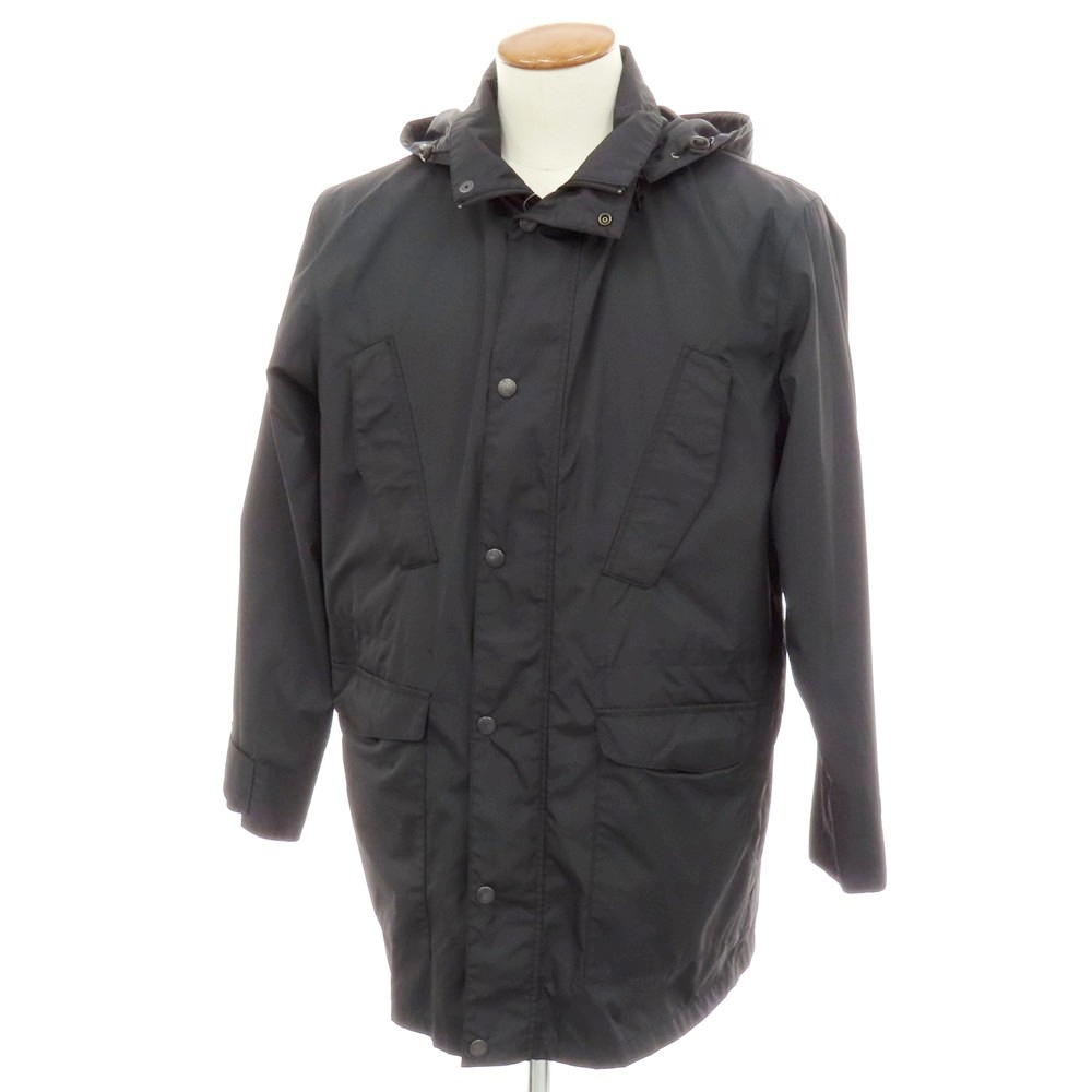 【中古】ニューヨーカー NEWYORKER ポリエステル スタンドカラー コート ブラック【サイズM】【S/S】【状態ランクB】【メンズ】[APD]
