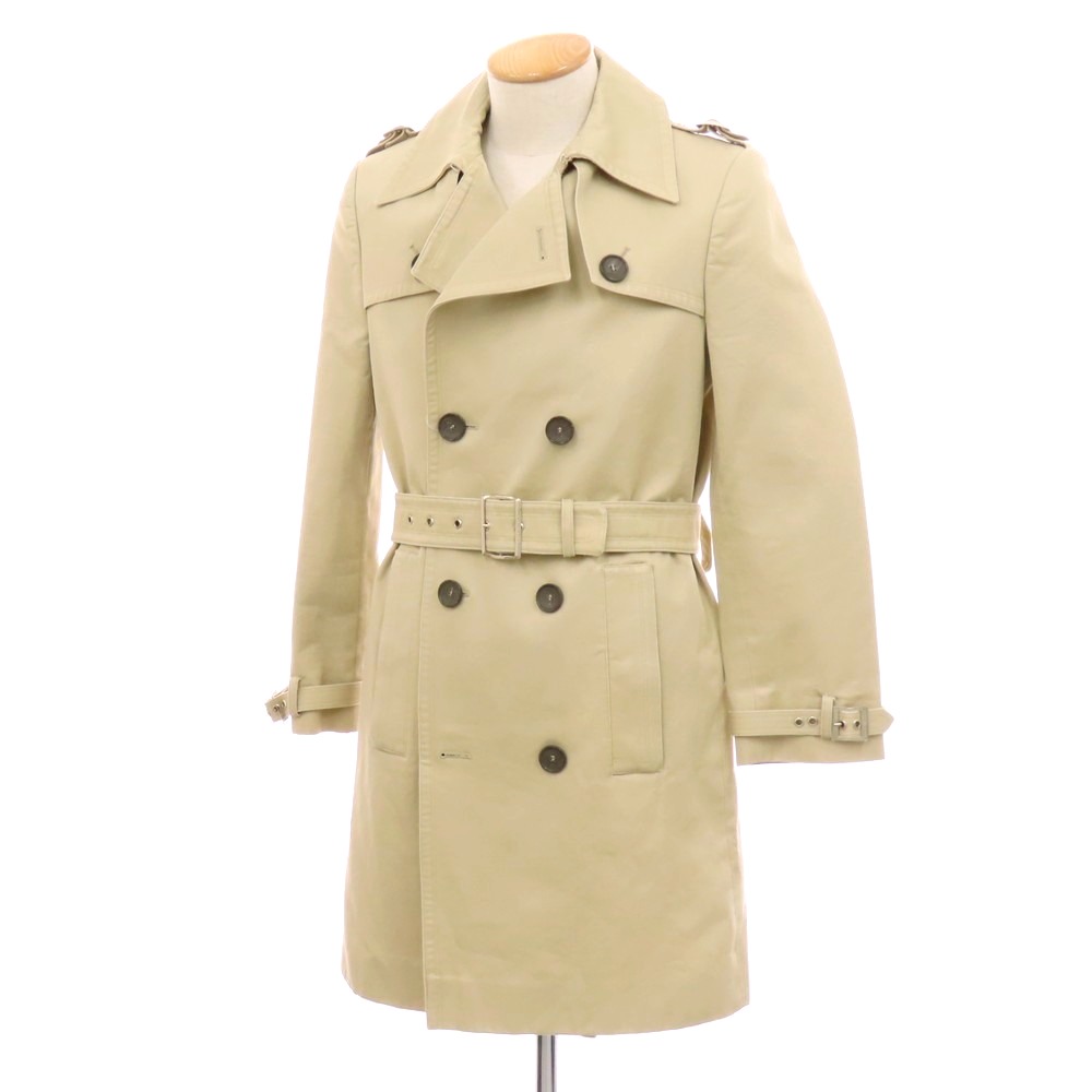 【SALE10%OFF/返品不可】【中古】バレンシアガ BALENCIAGA 綿織物 トレンチコート ベージュ【大きさ44】【S/S】【物質の状態位置づけるC】【メンズ】[BPD]