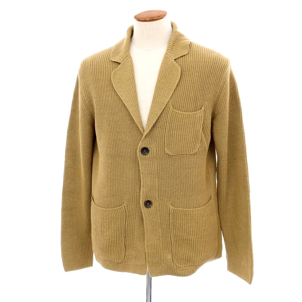 【新品】ザノーネ ZANONE 綿織物 リブニット ジレー 上衣 ベージュ【大きさ48】【S/S】【物質の状態序列付けるN】【メンズ】[BPD]