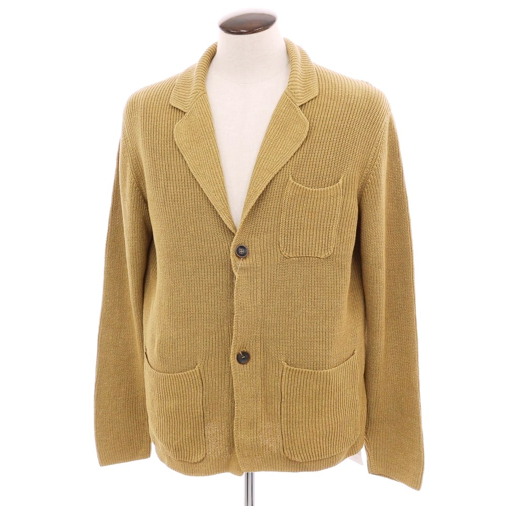 【新品】ザノーネ ZANONE 綿織物 リブニット ジレー 上衣 ベージュ【大きさ52】【S/S】【物質の状態序列付けるN】【メンズ】[BPD]