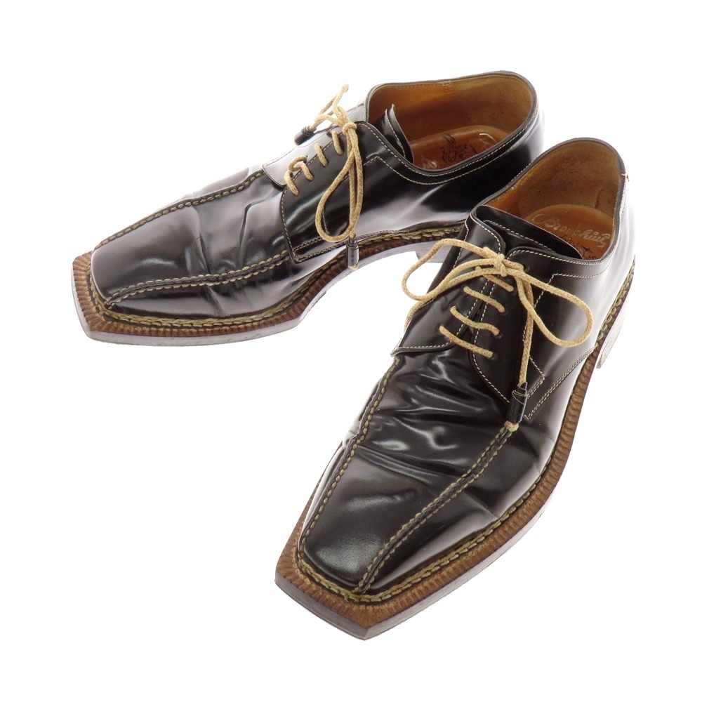 【SALE10%OFF/返品不可】【中古】ステファノブランキーニ Stefano Branchini ノルベジェーゼ製法 ドレスシューズ ブラック【サイズ8 1/2】【S/S/A/W】【状態ランクC】【メンズ】[APD]｜リタリオリブロ