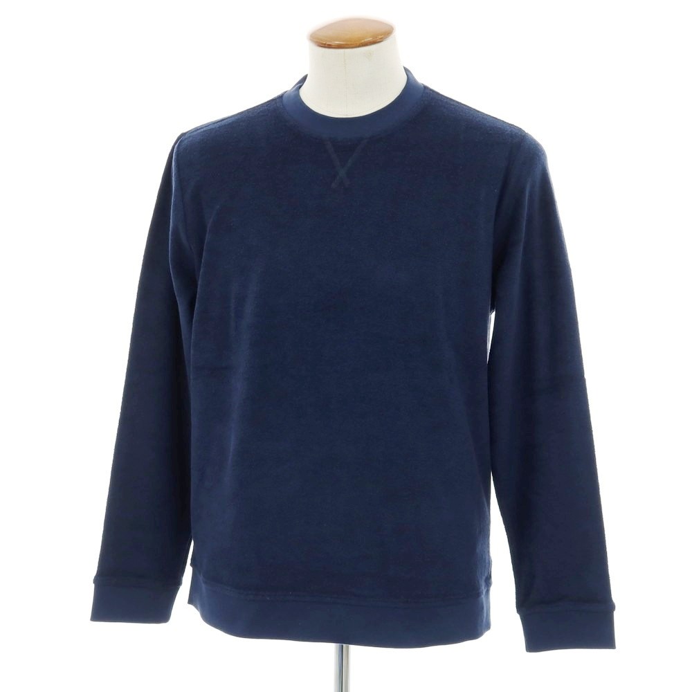 【新品】ザノーネ ZANONE コットン パイル クルーネック スウェット ネイビー【サイズM】【S/S】【状態ランクN】【メンズ】[APD] 14,329円