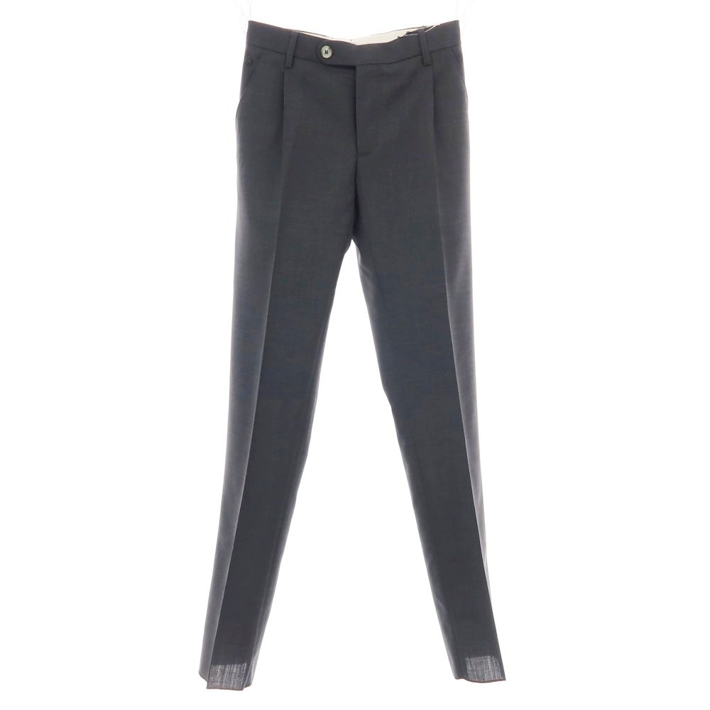 【新品】ジーティーアー G.T.A FEDERICO SLIM 羊毛 ドレススラックスパンツ 暗然たる薄墨色【大きさ42】【S/S】【物質の状態位置づけるN】【メンズ】[BPD]
