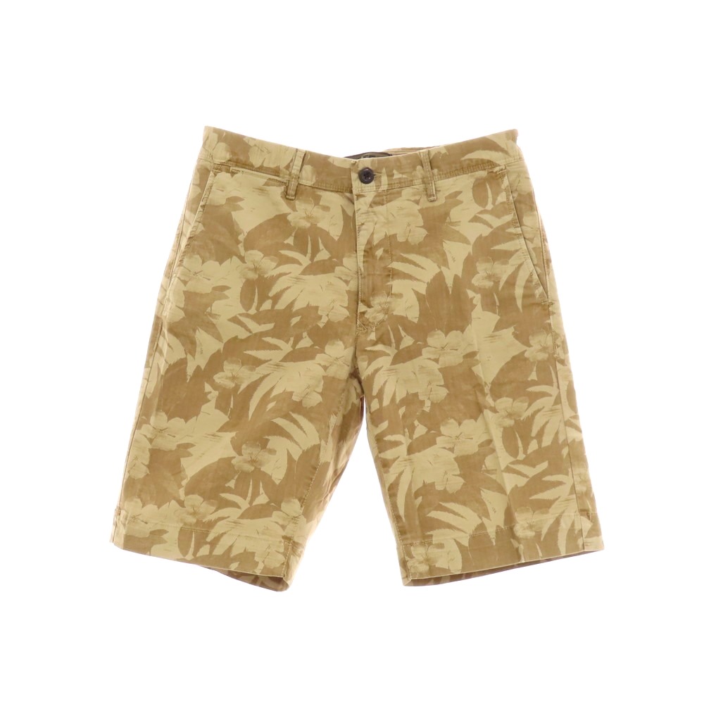 【SALE10%OFF/返品不可】【新品】インコテックス スラックス INCOTEX SLACKS 伸ばすこと ヘリンボーンコットン ボタニカル柄 遊撃手ズボン下 ベージュxカーキ赤銅色【大きさ32】【S/S】【物質の状態位置づけるN】【メンズ】[BPD]