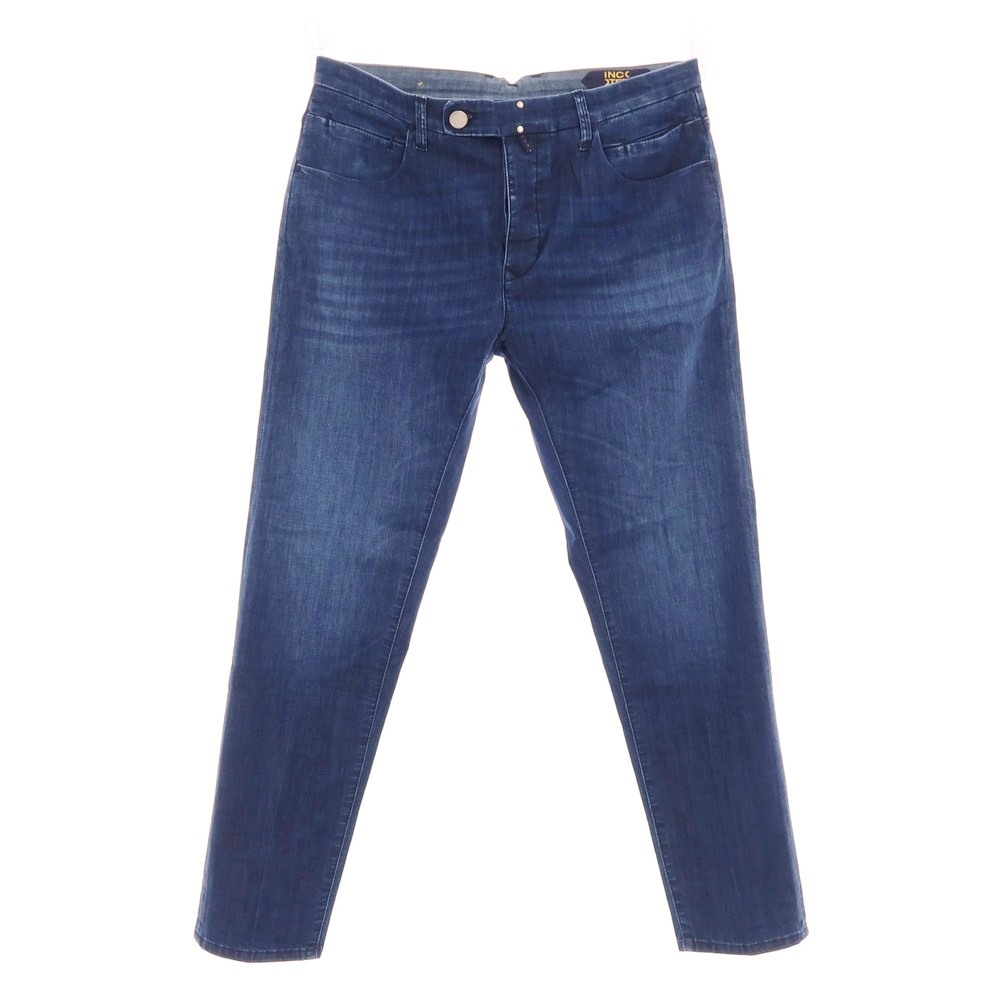 【SALE10%OFF/返品不可】【新品】インコテックス ブルーディヴィジョン INCOTEX BLUE DIVISION ストレッチ コットンレーヨンポリエステル デニムパンツ ジーンズ ネイビー【サイズ33】【S/S】【状態ランクN】【メンズ】[BPD]｜リタリオリブロ