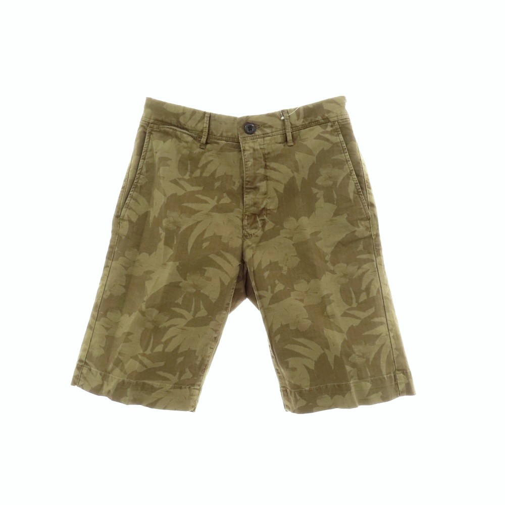 【SALE10%OFF/返品不可】【新品】インコテックス スラックス INCOTEX SLACKS 伸ばすこと ヘリンボーンコットン ボタニカル柄 遊撃手ズボン下 オリーブxカーキ赤銅色【大きさ30】【S/S】【物質の状態位置づけるN】【メンズ】[BPD]