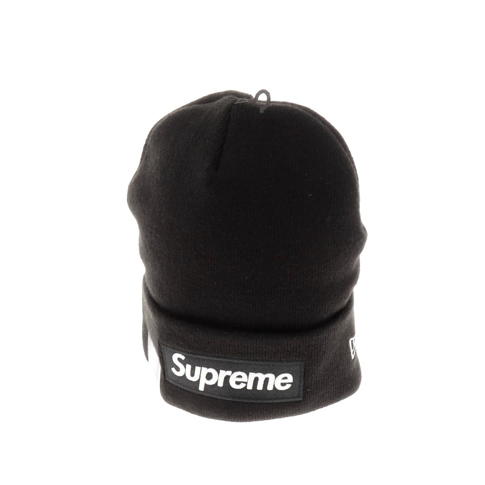 【SALE10%OFF/返品不可】【中古】【未当て嵌める】シュプリーム Supreme 2025年秋冬 New Era Box Logo Beanie アクリル樹脂 編み物旗がしら 黒いこと【S/S/A/W】【物質の状態位置づけるS】【メンズ】[APD]
