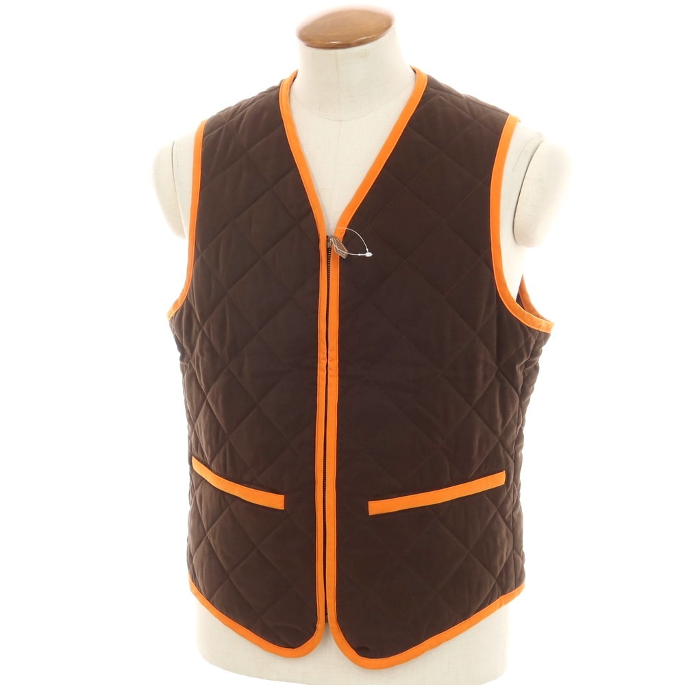 【SALE10%OFF/返品不可】【中古】エルメス HERMES ポリエステルナイロン キルティング より良い 赤銅色【大きさ48】【BRW】【A/W】【物質の状態価値づけるB】【メンズ】【749872】[APD]