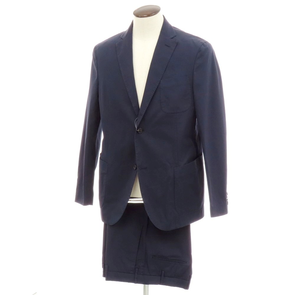 【新品】インコテックス スローウェア INCOTEX SLOWEAR ストレッチコットン 2つボタンスーツ ネイビー【サイズ54】【S/S】【状態ランクN】【メンズ】[APD]