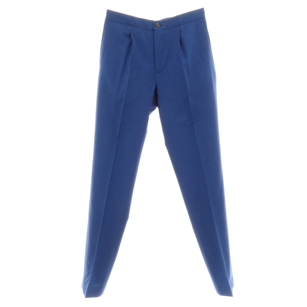 【SALE10%OFF/返品不可】【新品】インコテックス 投げること御召しもの INCOTEX SLOWEAR 54型 tapered fit 羊毛 イージースラックスパンツ 青碧系【大きさ48】【S/S】【物質の状態位置づけるN】【メンズ】[BPD]