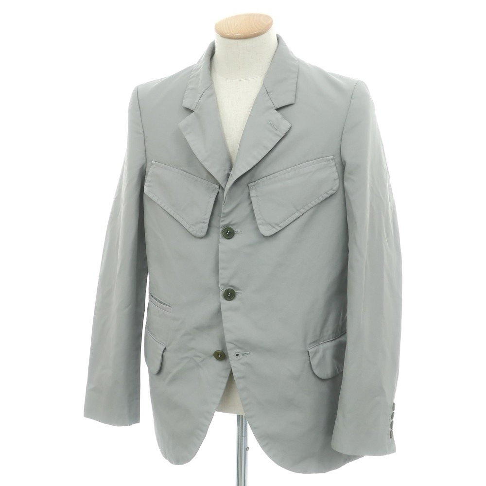 【中古】コムデギャルソン オムドゥ COMME des GARCONS HOMME DEUX 2025年春夏 ポリエステル カジュアルジャケット グレー【サイズS】【S/S】【状態ランクA】【メンズ】[APD]