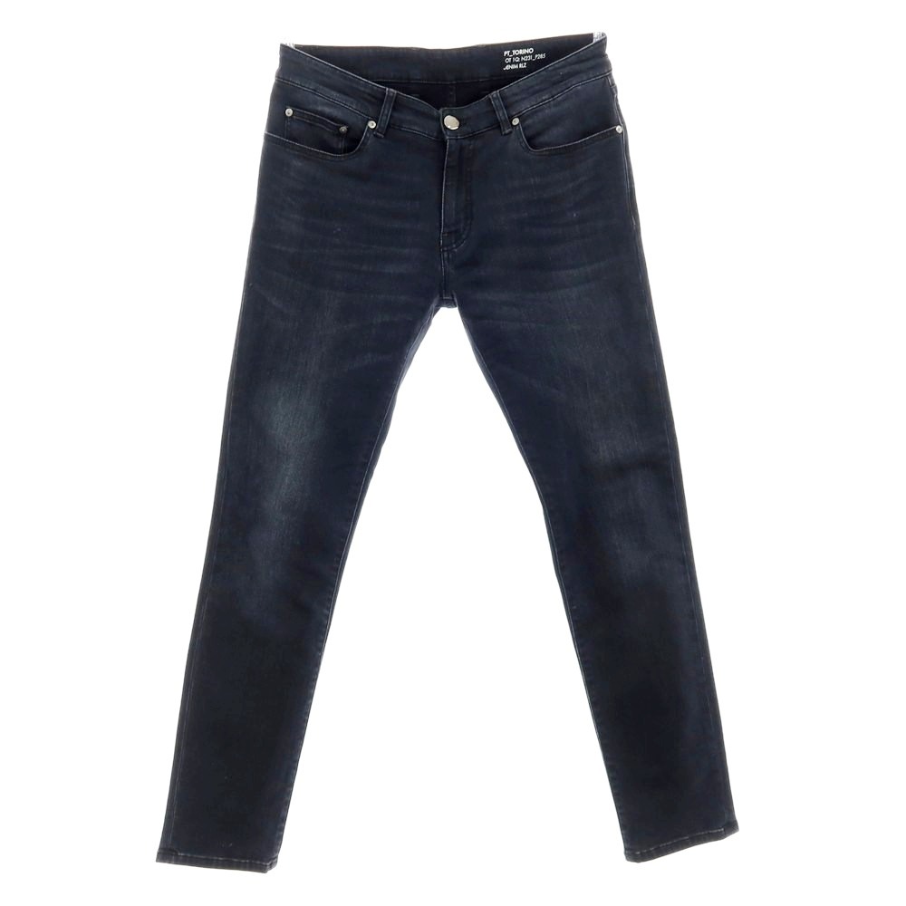 【SALE10%OFF/返品不可】【中古】ピーティートリノ デニム PT TORINO DENIM ストレッチコットンレーヨン ROCK デニムパンツ ブラック【サイズ33】【S/S/A/W】【状態ランクB】【メンズ】[BPD]｜リタリオリブロ