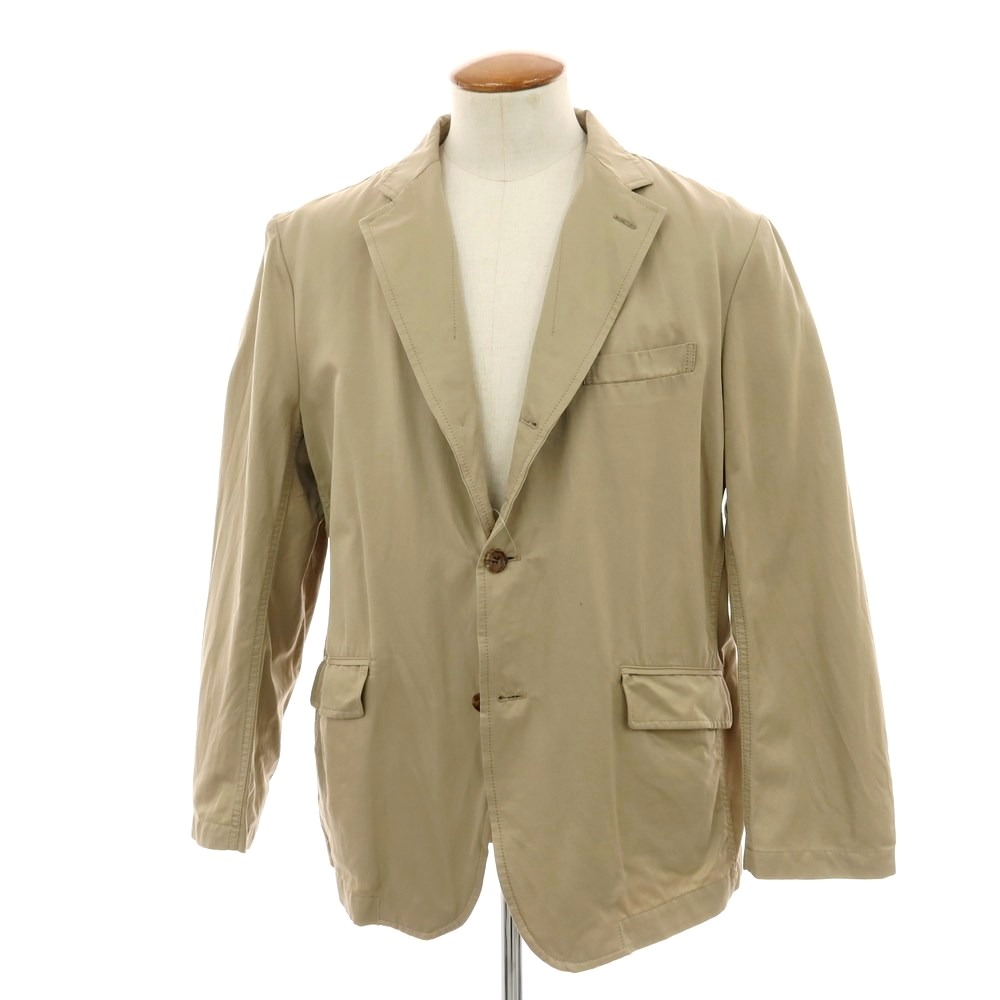 【中古】コムデギャルソンオム COMME des GARCONS HOMME 2020年秋冬 コットンナイロン カジュアルジャケット ダークベージュ【サイズM】【S/S】【状態ランクC】【メンズ】[APD]