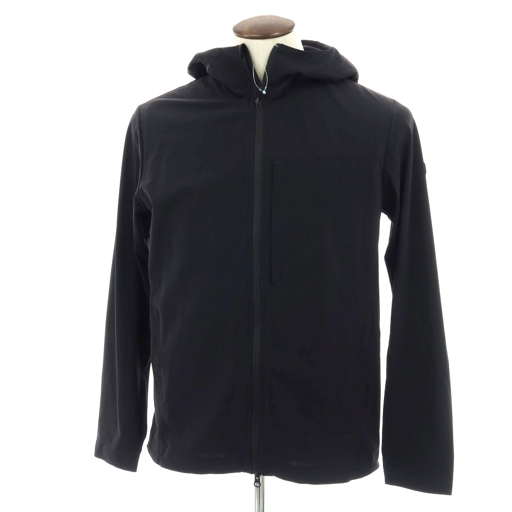 【中古】デュノ DUNO ストレッチ ナイロン ダブルジップ フーデッド シェルジャケット ブラック【サイズ50】【S/S】【状態ランクB】【メンズ】[APD]