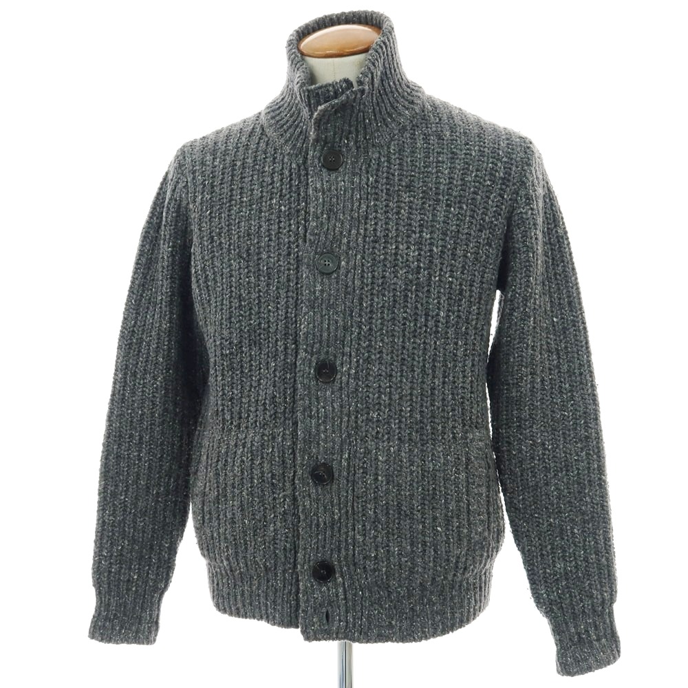 【中古】ロベルトコリーナ ROBERTO COLLINA ローゲージ カーディガン グレー【サイズ48】【A/W】【状態ランクB】【メンズ】[APD]