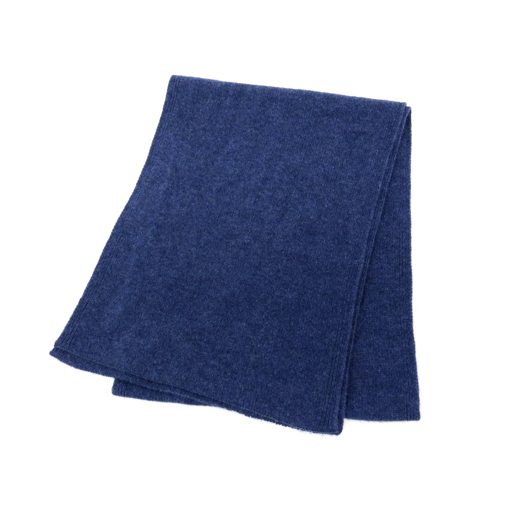 【中古】ユーティーオー UTO カシミール 編み物えり巻き ネイビーブルー【A/W】【物質の状態序列付けるB】【メンズ】[APD]