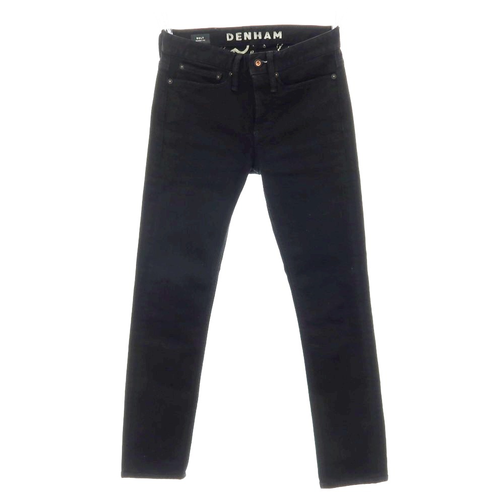 【中古】デンハム DENHAM ストレッチ コットンレーヨンポリエステル デニムパンツ ジーンズ ブラック【サイズ28】【S/S/A/W】【状態ランクB】【メンズ】