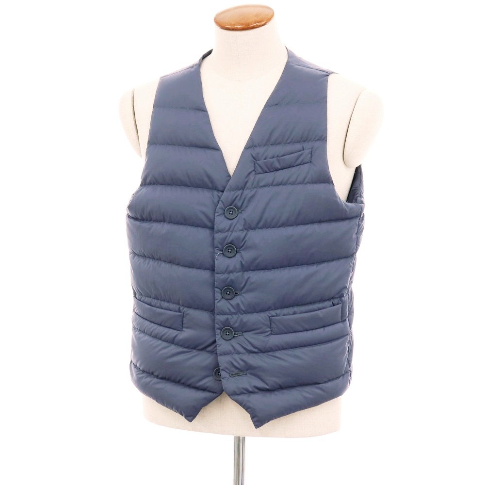 【SALE10%OFF/返品不可】【中古】地獄ノ Herno ナイロン 落ち込むより良い ジレ スモークブルー【大いさ48】【A/W】【物質の状態序列付けるB】【メンズ】[APD]