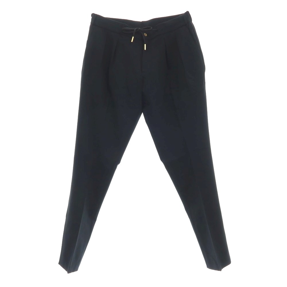 【新品】ベルウィッチ BERWICH レーヨンナイロン ジャージー イージースラックスパンツ ブラック【サイズ50】【S/S】【状態ランクN】【メンズ】[APD]
