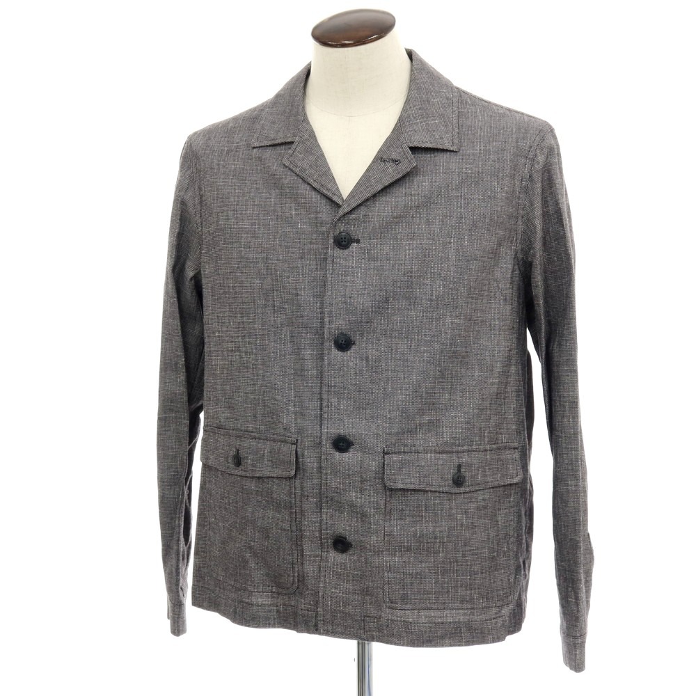 【SALE10%OFF/返品不可】【新品】ガウディ GAUDI 26SS リネン綿織物 細工物上衣 暗然たる薄墨色【大きさ50】【S/S】【物質の状態位置づけるN】【メンズ】[APD]