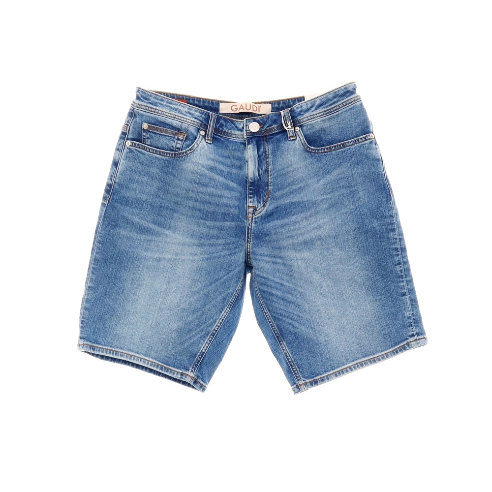 【新品】ガウディ GAUDI LIAM ストレッチ コットン デニム ショートパンツ ジーンズ ブルー【サイズ34】【S/S】【状態ランクN】【メンズ】[APD]
