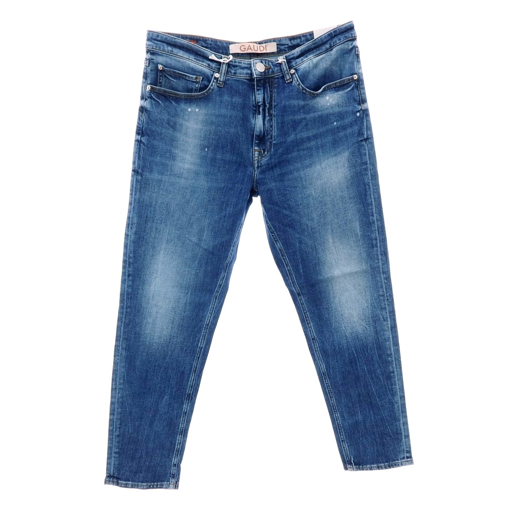 【新品】ガウディ GAUDI JEANS BRANDO ストレッチ コットン デニムパンツ ジーンズ ダークブルー【サイズ34】【S/S/A/W】【状態ランクN】【メンズ】