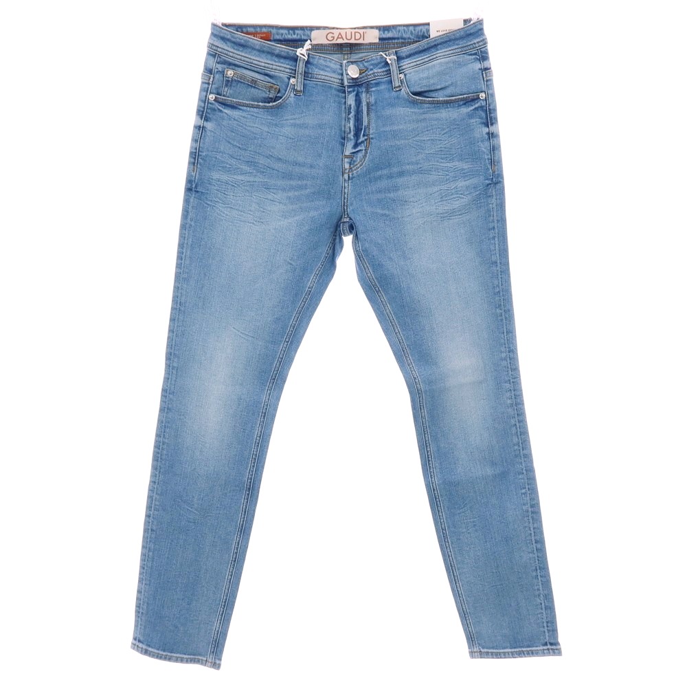 【SALE10%OFF/返品不可】【新品】ガウディ GAUDI JEANS BRUCE 伸ばすこと 綿織物 ジーンズズボン下 デニム ともし火青碧【大いさ34】【S/S/A/W】【物質の状態序列付けるN】【メンズ】[APD]