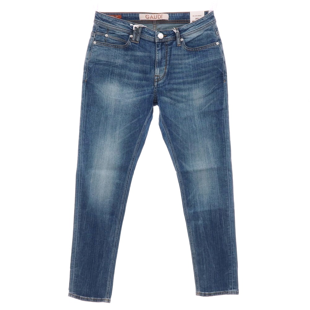 【新品】ガウディ GAUDI JEANS MARTIN 伸ばすこと 綿織物 ジーンズズボン下 デニム 青色【大いさ34】【S/S/A/W】【物質の状態位置付けるN】【メンズ】[APD] ズボン・パンツ-メンズファッション