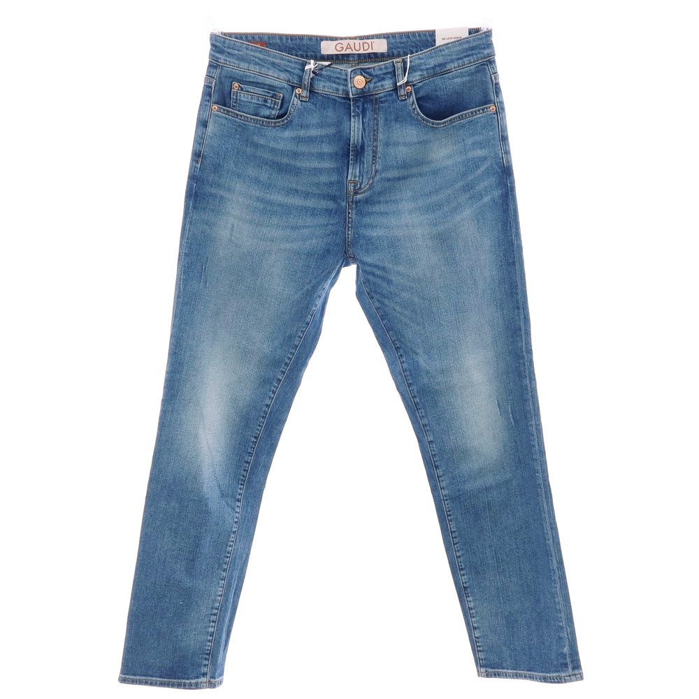【SALE10%OFF/返品不可】【新品】ガウディ GAUDI JEANS JUSTIN 伸ばすこと 綿織物 ジーンズズボン下 デニム 青碧【大いさ34】【S/S/A/W】【物質の状態序列付けるN】【メンズ】[APD]