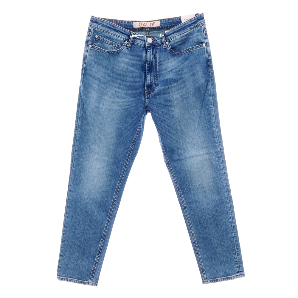 【新品アウトレット】ガウディ GAUDI JEANS BRANDO ストレッチ コットン デニムパンツ ジーンズ ブルー【サイズ34】【S/S/A/W】【状態ランクN-】【メンズ】