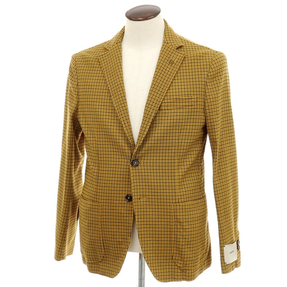 【新品】パオローニ PAOLONI テンセルコットン カジュアルジャケット イエロー系【サイズ50】【S/S/A/W】【状態ランクN】【メンズ】[APD]