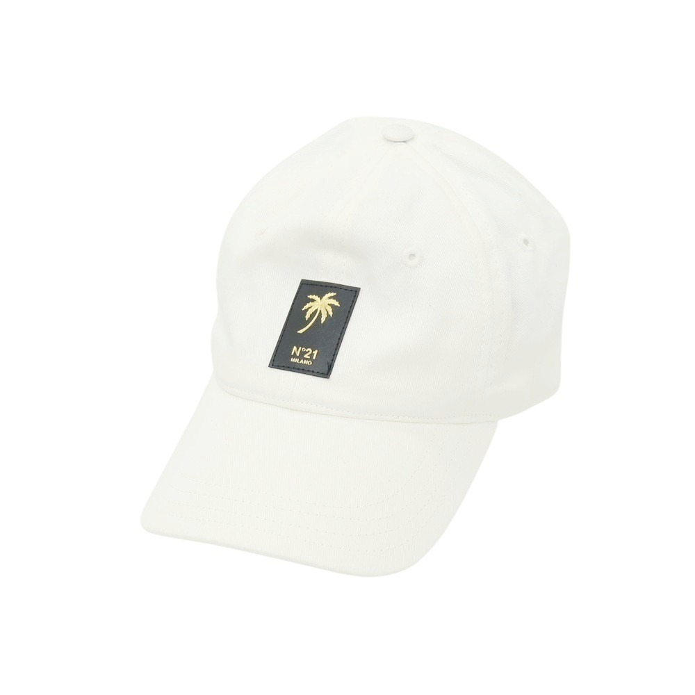 【新品】ヌメロ ヴェントゥーノ N°21 コットン ロゴ BBキャップ ホワイト【サイズU】【S/S/A/W】【状態ランクN】【メンズ】[APD]